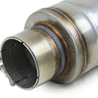Load image into Gallery viewer, afe MACH Force-Xp Muffler 3 IN ID Center/Center x 5 IN Dia. x 19 IN Overall Length - Round Body - Back View