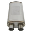 Load image into Gallery viewer, afe MACH Force-Xp Muffler 3 IN ID Center/Dual-Outlet x 11 IN W x 6 IN H x 22 IN L - Oval Body - Side View