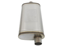 Load image into Gallery viewer, afe MACH Force-Xp Muffler 3 IN ID Center/Offset x 11 IN W x 5 IN H x 22 IN L - Oval Body - Side View