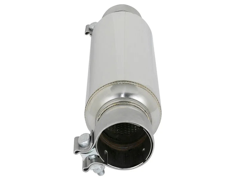 afe MACH Force-Xp Resonator 2-1/2 IN Inlet/Outlet x 4 IN Dia. x 12 IN Body x 15 IN Overall Length - Additional View 6