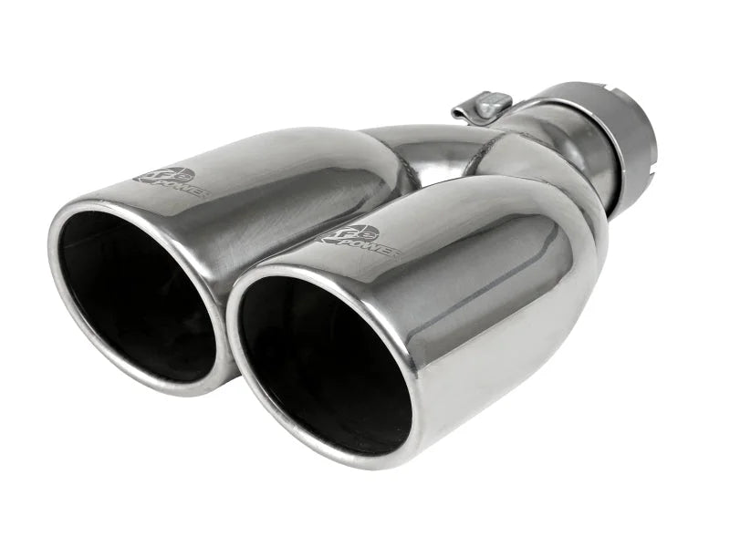afe MACH Force-Xp Universal Exhaust Tip 2-1/2 IN Inlet x 3-1/2 IN Outlet X 12 IN L - Main Product View