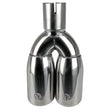 Load image into Gallery viewer, afe MACH Force-Xp Universal Exhaust Tip 2-1/2 IN Inlet x 3-1/2 IN Outlet X 12 IN L - Back View