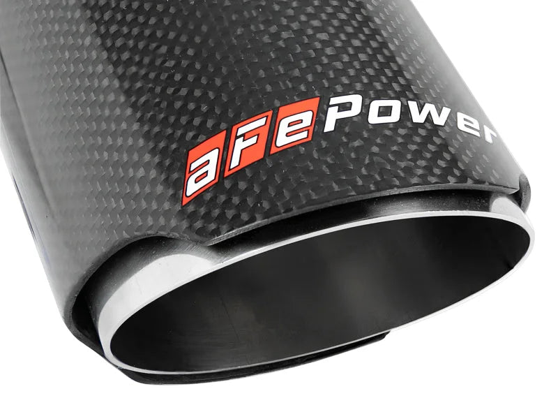 afe MACH Force-Xp Universal Exhaust Tip 2-1/2 IN Inlet x 3-1/2 IN Outlet X 7 IN L - Installation View