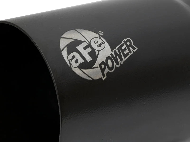 afe MACH Force-Xp Universal Exhaust Tip 3-1/2 IN Inlet x 4 IN Outlet x 7 IN L - Side View