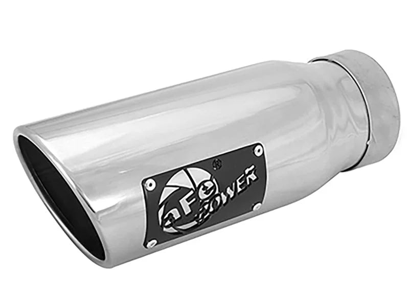 afe MACH Force-Xp Universal Exhaust Tip 3-1/2 IN Inlet x 4-1/2 IN Outlet x 12 IN L - Main Product View