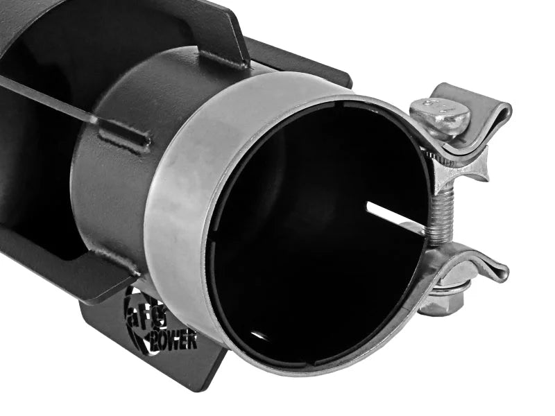 afe MACH Force-Xp Universal Exhaust Tip 3 IN Inlet x 4 IN Outlet x 15 IN L - Back View