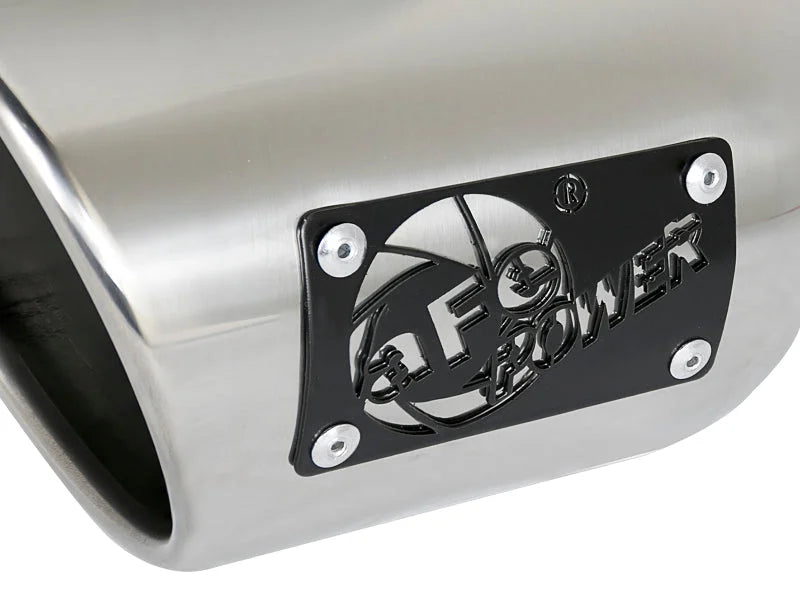 afe MACH Force-Xp Universal Exhaust Tip 3 IN Inlet x 4-1/2 IN Outlet x 9 IN L - Side View