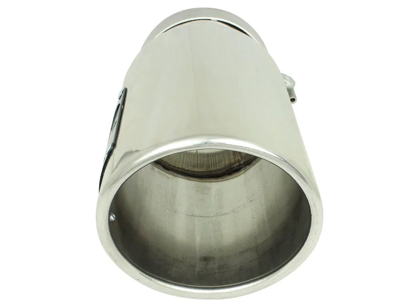 afe MACH Force-Xp Universal Exhaust Tip 4 IN Inlet x 5 IN Outlet x 12 IN L - Back View