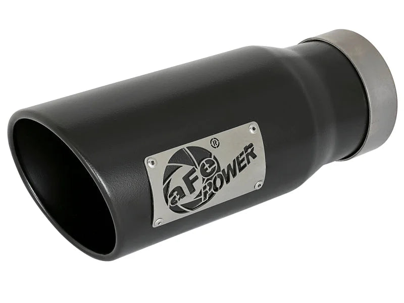 afe MACH Force-Xp Universal Exhaust Tip 4 IN Inlet x 5 IN Outlet x 12 IN L - Main Product View