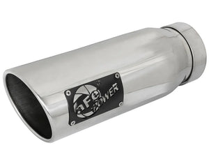 afe MACH Force-Xp Universal Exhaust Tip 4 IN Inlet x 5 IN Outlet x 12 IN L - Main Product View