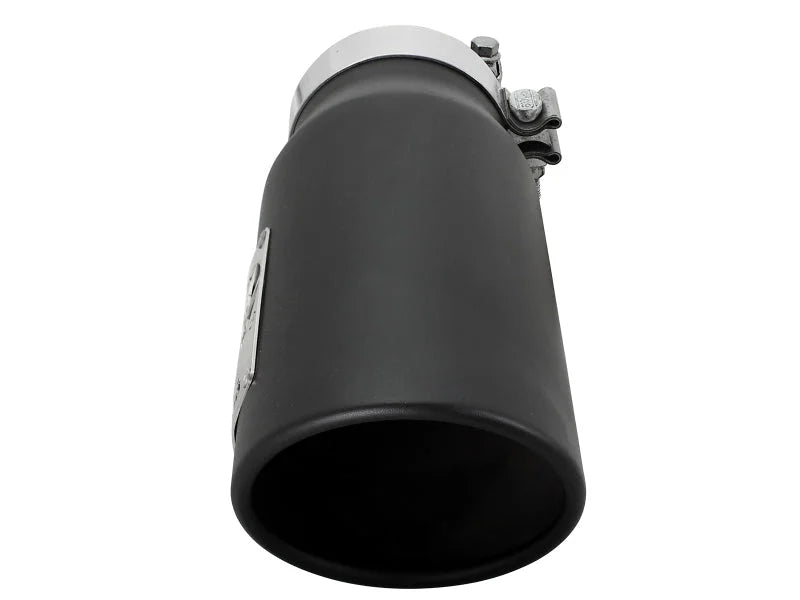afe MACH Force-Xp Universal Exhaust Tip 4 IN Inlet x 5 IN Outlet x 12 IN L - Back View