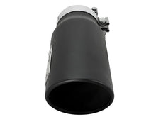 Load image into Gallery viewer, afe MACH Force-Xp Universal Exhaust Tip 4 IN Inlet x 5 IN Outlet x 12 IN L - Back View