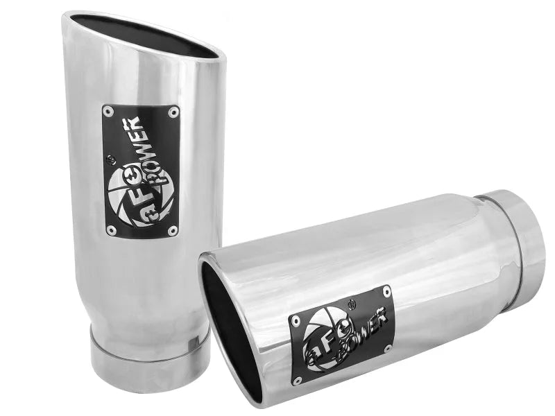 afe MACH Force-Xp Universal Exhaust Tip 4 IN Inlet x 5 IN Outlet x 12 IN L - Main Product View