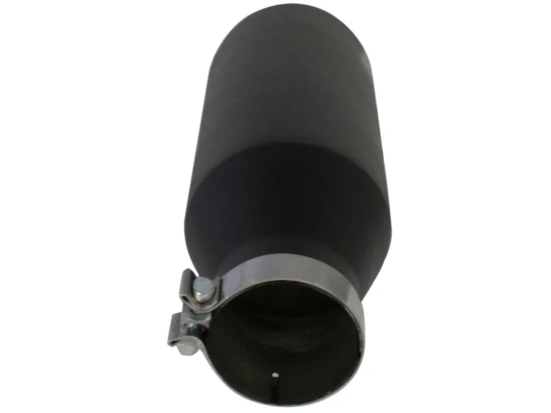 afe MACH Force-Xp Universal Exhaust Tip 4 IN Inlet x 7 IN Outlet x 18 IN L - Side View