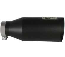 Load image into Gallery viewer, afe MACH Force-Xp Universal Exhaust Tip 4 IN Inlet x 7 IN Outlet x 18 IN L - Back View
