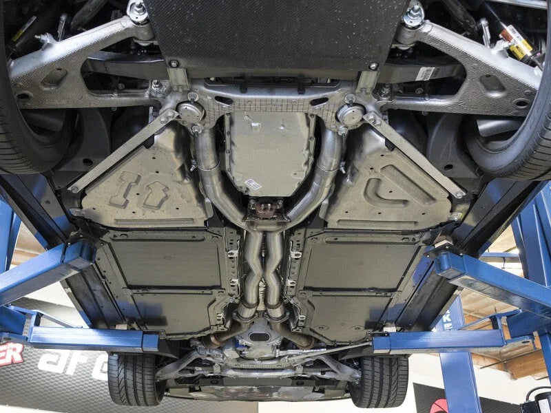 afe MACH Force-Xp X-Pipe Chevrolet Corvette (C7) & Z06 14-19 V8-6.2L/6.2L (sc) - Side View