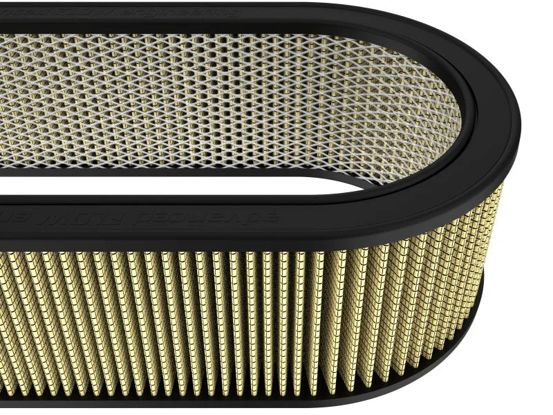 afe Magnum FLOW Custom Air Filter 18-1/8 IN L x 7-1/4 IN W x 5 IN H w/ Expanded Metal - Back View