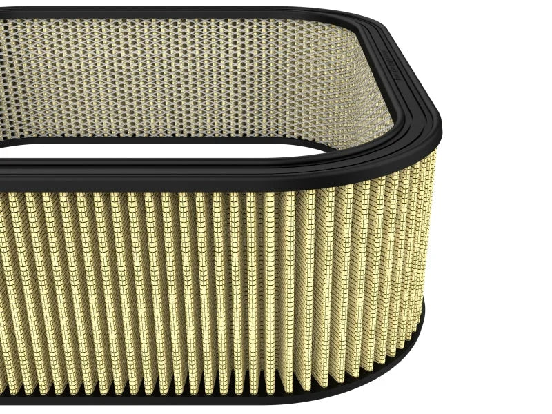 afe Magnum FLOW Custom Air Filter 20.6 IN L x 20.6 IN W x 6.50 IN H w/ Expanded Metal - Side View