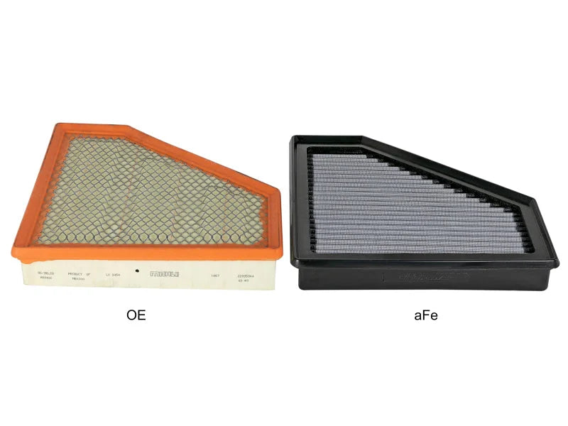 afe Magnum FLOW OE Replacement Air Filter Cadillac CTS-V 16-19 V8-6.2L (sc) - Back View