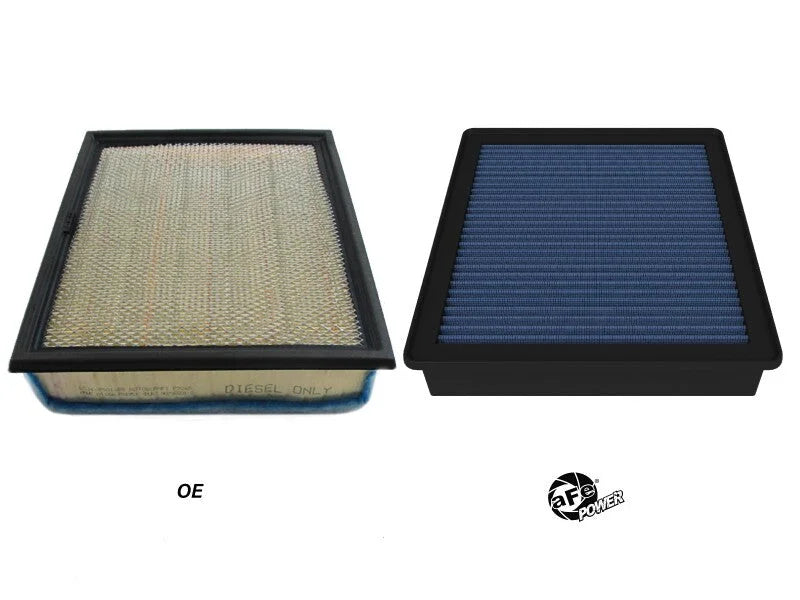 afe Magnum FLOW OE Replacement Air Filter Ford Diesel Trucks 20-25 V8-6.7L (td) - Side View