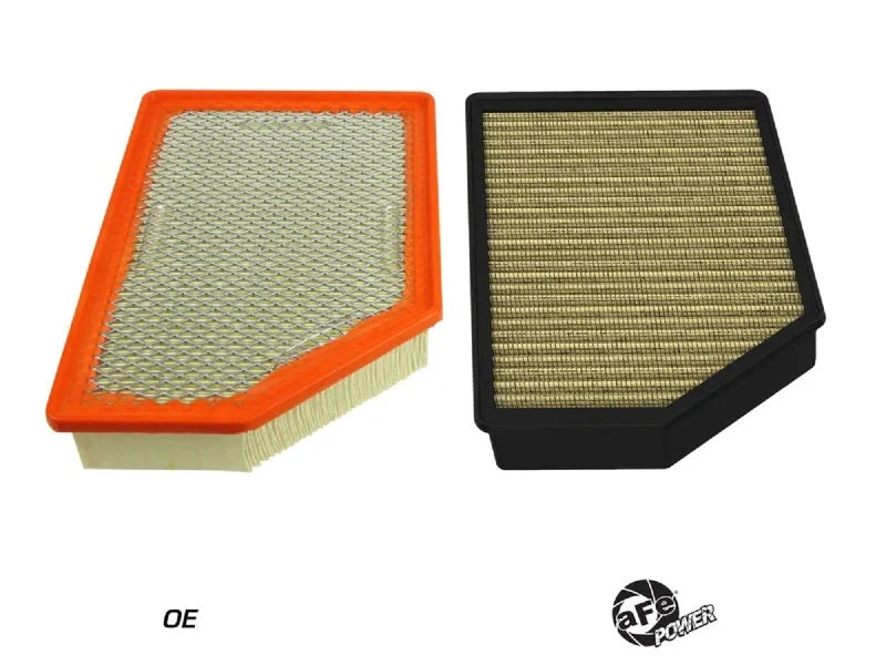 afe Magnum FLOW OE Replacement Air Filter GM Diesel Trucks 20-25 V8-6.6L (td) L5P - Side View