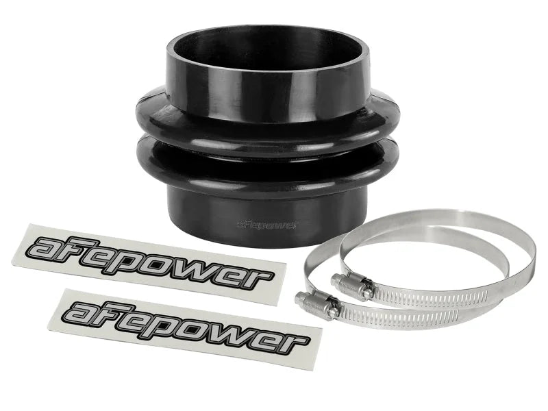 afe Magnum FORCE Intake Coupling Kit (3-1/4 IN ID x 3 IN L) Straight Bellow-Coupler - Black - Main Product View