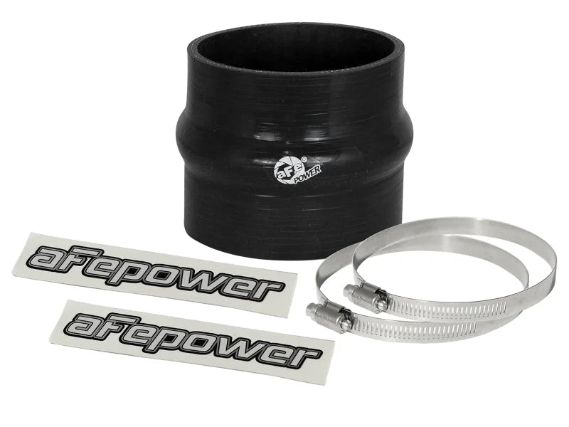 afe Magnum FORCE Intake Coupling Kit (3-1/4IN ID to 3-1/8IN ID x 3IN L)Straight Coupler w Hump Black - Main Product View