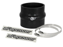 Load image into Gallery viewer, afe Magnum FORCE Intake Coupling Kit (3-1/4IN ID to 3-1/8IN ID x 3IN L)Straight Coupler w Hump Black - Main Product View