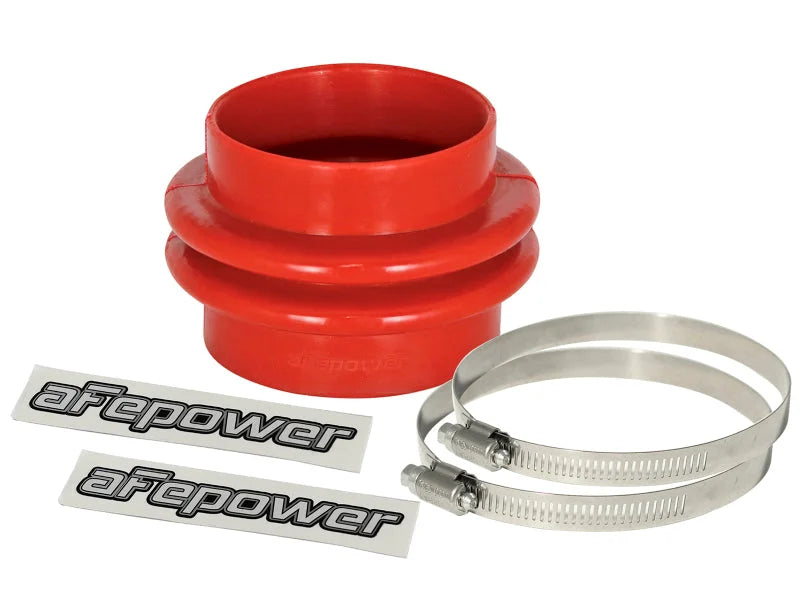 afe Magnum FORCE Intake Coupling Kit (3-1/8 IN ID to 3 IN ID x 2-3/4 IN L) Straight Coupler - Red - Main Product View