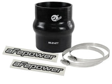 Load image into Gallery viewer, afe Magnum FORCE Intake Coupling Kit (3-1/8 IN ID x 4 IN L) Straight Coupler w/ Hump - Black - Main Product View