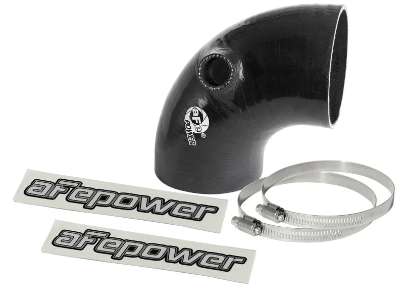 afe Magnum FORCE Intake Coupling Kit (3-3/4 IN ID x 90 Deg.) Elbow Coupler - Black - Main Product View