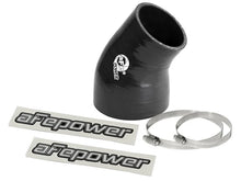 Load image into Gallery viewer, afe Magnum FORCE Intake Coupling Kit (3 IN ID to 2-1/4 IN ID x 35 Deg.) Elbow Coupler - Black - Main Product View