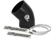 Load image into Gallery viewer, afe Magnum FORCE Intake Coupling Kit (3 IN ID to 3-1/4 IN ID x 45 Deg.) Elbow Coupler - Black - Main Product View