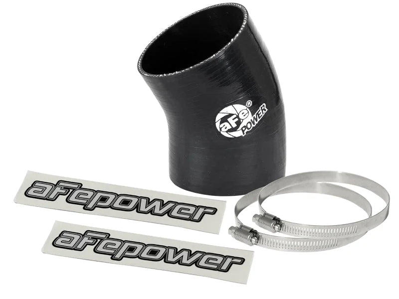 afe Magnum FORCE Intake Coupling Kit (3 IN ID x 30 Deg.) Elbow Coupler - Black - Main Product View