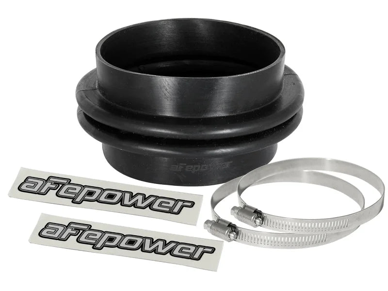 afe Magnum FORCE Intake Coupling Kit (3 IN ID x 90 Deg.) Elbow Coupler - Black - Main Product View