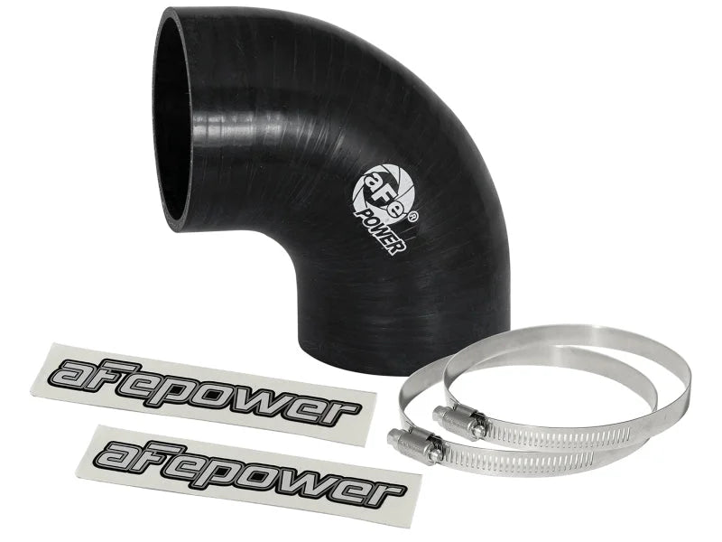 afe Magnum FORCE Intake Coupling Kit (3 IN ID x 90-Deg.) Elbow Coupler - Black - Main Product View