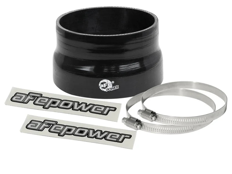 afe Magnum FORCE Intake Coupling Kit (4-1/4 IN ID to 3-3/4 IN ID x 2-1/4 IN L) Straight Black - Main Product View