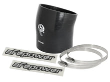 Load image into Gallery viewer, afe Magnum FORCE Intake Coupling Kit (4-1/4 IN ID to 3-7/8 IN ID x 17 Deg.) Elbow Coupler - Black - Main Product View