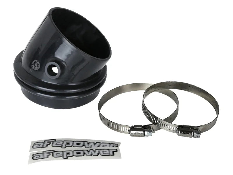 afe Magnum FORCE Intake Coupling Kit (4-3/8 IN ID to 3-7/8 IN x 30 Deg.) Elbow Coupler - Black - Main Product View