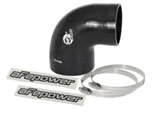 Load image into Gallery viewer, afe Magnum FORCE Intake Coupling Kit (4 IN ID to 3-3/8 IN ID x 90 Deg.) Elbow Coupler - Black - Main Product View