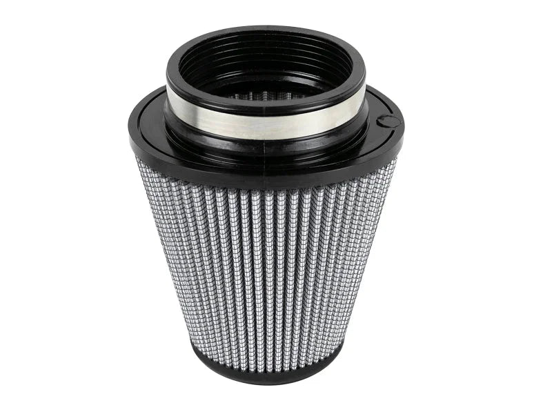afe Magnum FORCE Intake Rplcmnt Air Filter 3-1/2 IN F x (5-3/4x5) IN B x 3-1/2 IN T x 6 IN H - Side View