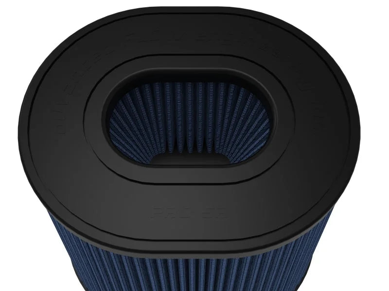 afe Magnum FORCE Intake Rplcmnt Air Filter 4-1/2 IN F x(8x6-1/2)IN B x(6-3/4x5-1/2)IN T x8 IN H - Side View