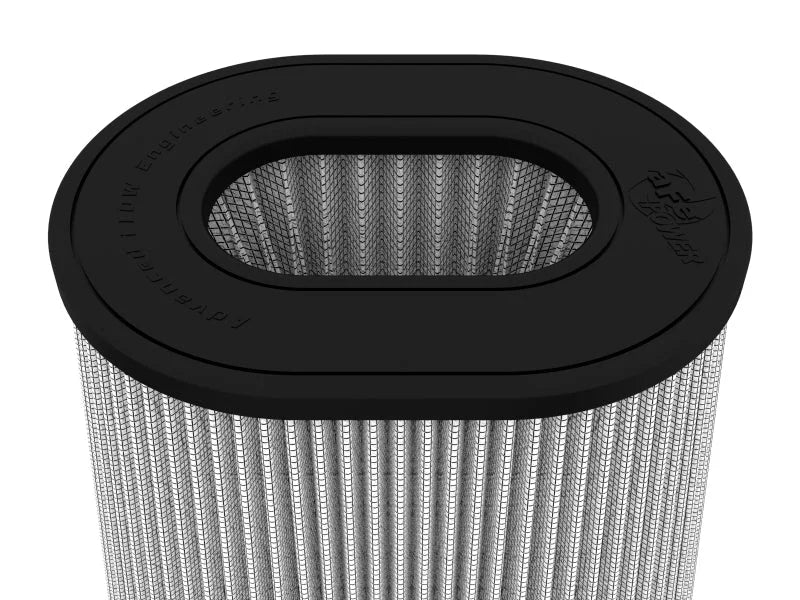 afe Magnum FORCE Intake Rplcmnt Air Filter 5-1/2 IN F x (10x8) IN B x (8x6) T (Inverted) x 9 IN H - Back View