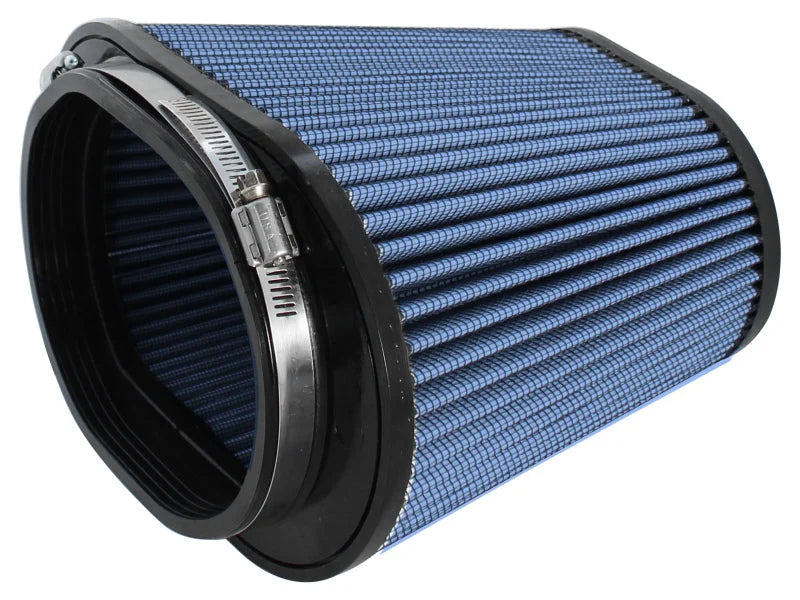 afe Magnum FORCE Intake Rplcmnt Air Filter (5-1/4x7)IN F x (6-3/8x10)IN B x (4-1/2x6-3/4)IN Tx8IN H - Back View