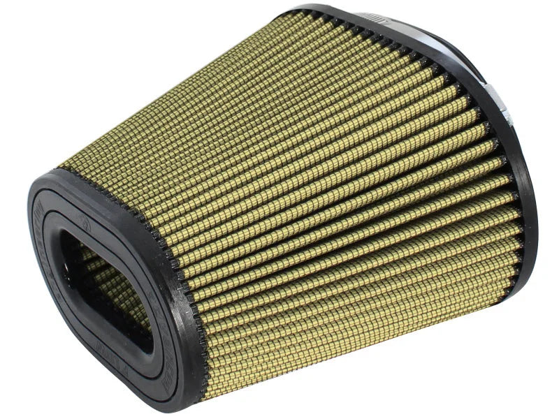 afe Magnum FORCE Intake Rplcmnt Air Filter (5-1/4x7)IN F x (6-3/8x10)IN B x (4-1/2x6-3/4)IN Tx8IN H - Back View