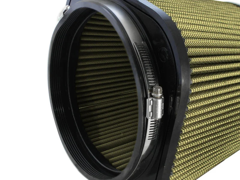 afe Magnum FORCE Intake Rplcmnt Air Filter 7-1/8 IN F x (8-3/4 x 8-3/4) IN B x 7 IN T x 6-3/4 IN H - Side View