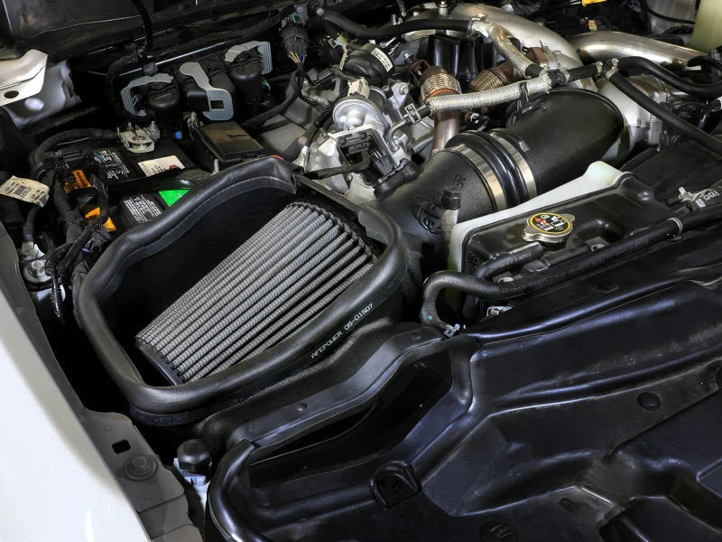 afe Magnum FORCE Open Element Intake Ford Diesel Trucks 20-25 V8-6.7L (td) - Side View