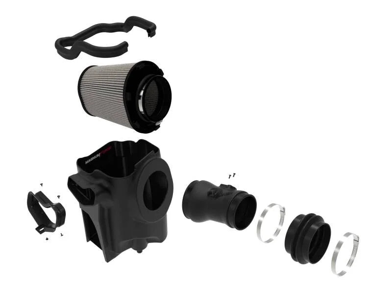 afe Magnum FORCE Open Element Intake Ford Diesel Trucks 20-25 V8-6.7L (td) - Back View