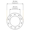 Load image into Gallery viewer, afe Magnum FORCE Replacement Fuel Hose 5/8 IN ID x 36 IN L - Back View
