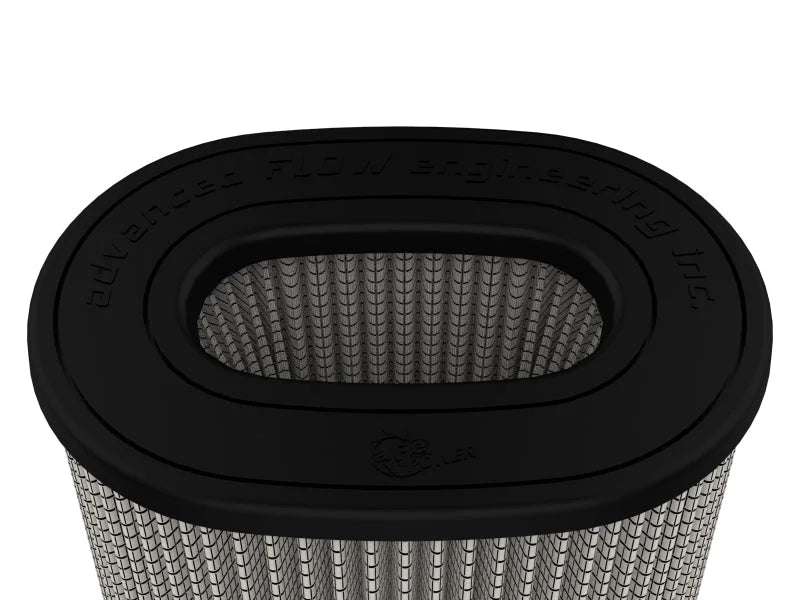 afe Momentum Intake Rplcmnt Air Filter (6x4)IN F x(8-1/4x6-1/4)IN B x(7-1/4x5)IN T x7-1/2 IN H - Side View